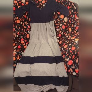 Pink blush maternity maxi dress